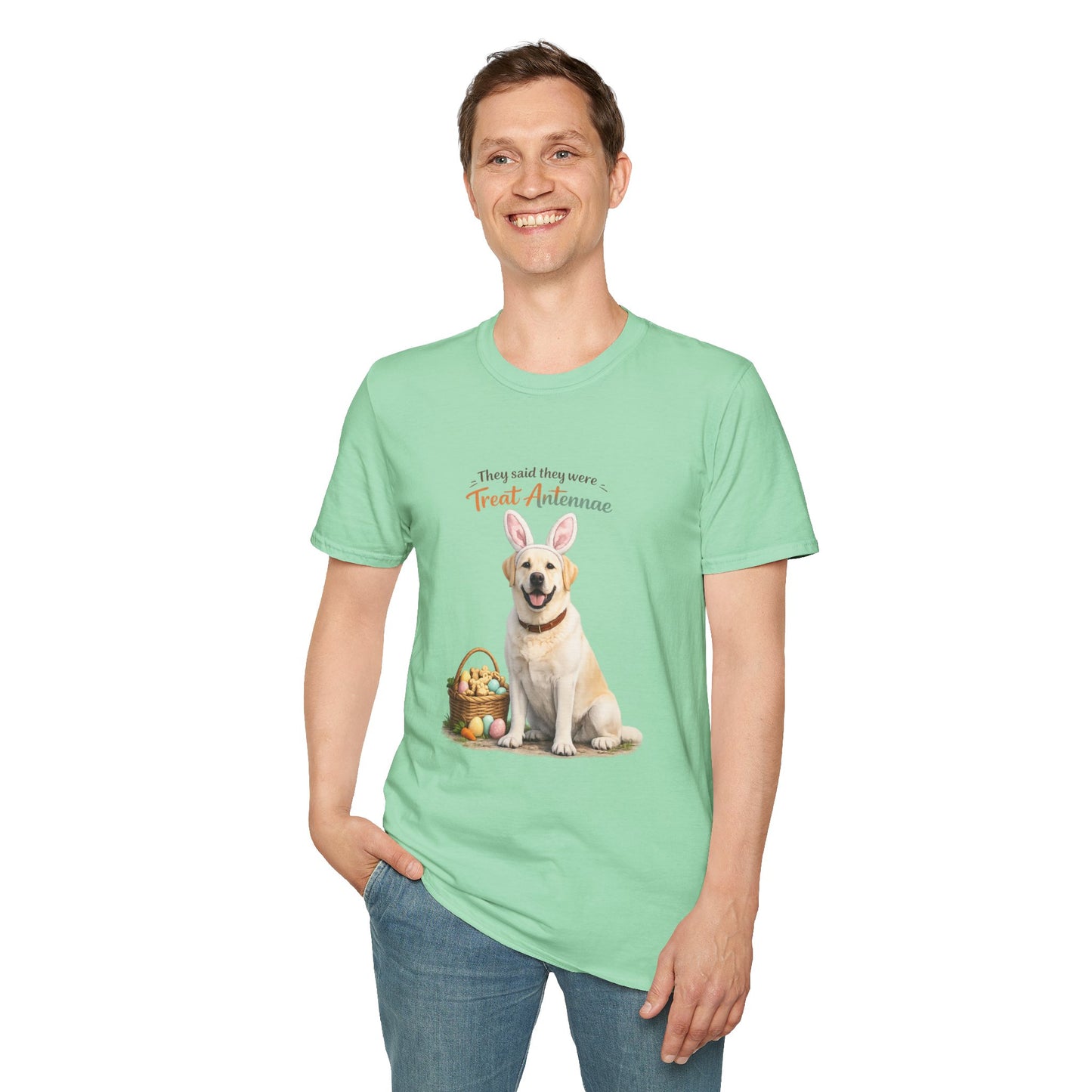 Yellow Lab Treat Antenna™ – Easter Yellow Lab Lover T-Shirt