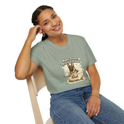 Bath Time Drama Club – Personalized Dog Spa T-Shirt – Paw Spa Days Remembered