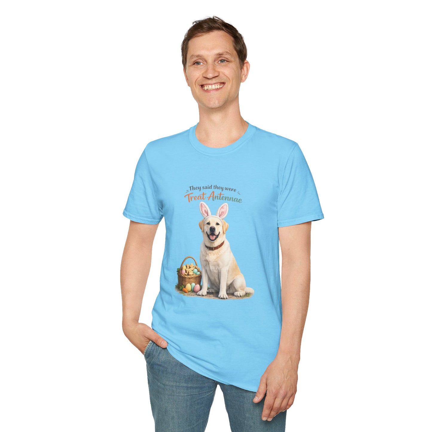 Yellow Lab Treat Antenna™ – Easter Yellow Lab Lover T-Shirt