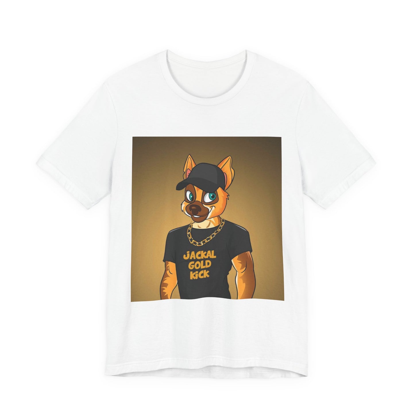 ‘Jackal Gold Kick’ Unisex Jersey Short Sleeve Tee