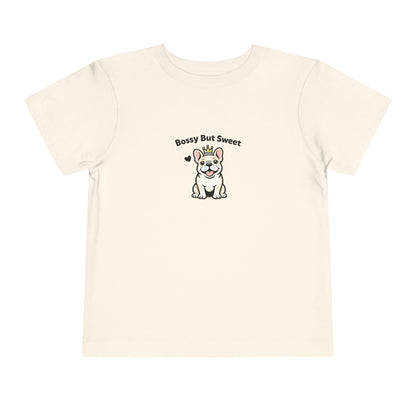 Bossy But Sweet -- Toddler Dog Lover Tee