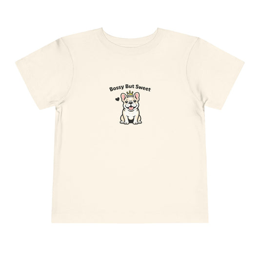 Bossy But Sweet -- Toddler Dog Lover Tee