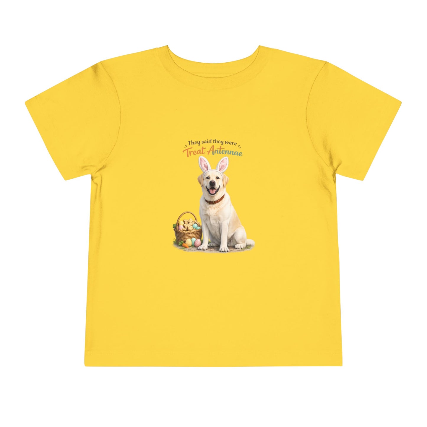 Yellow Lab Treat Antennae™ -- Toddler Dog Lover Tee