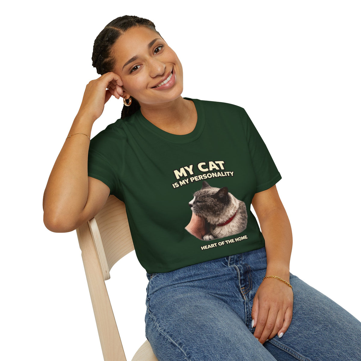 My Cat Is My Personality – "The Heart Of The Home" – Personalized Custom Cat Shirt