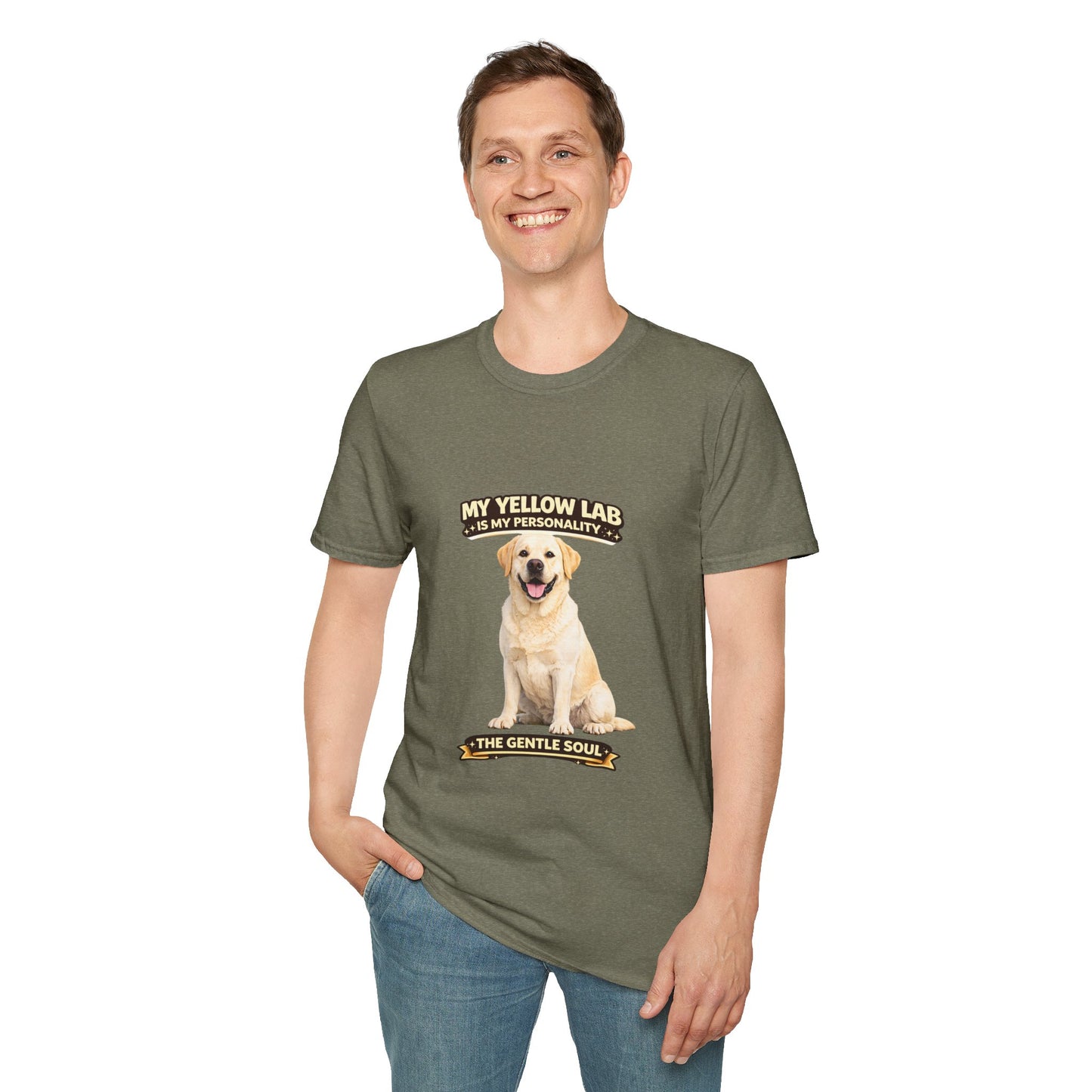 My Yellow Lab is My Personality – The Gentle Soul – Personalized Dog Breed Shirt