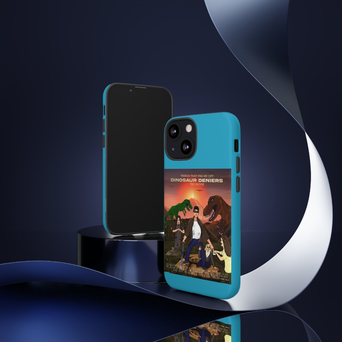 Dinosaur Deniers: The Movie Tough Phone Case (turquoise)