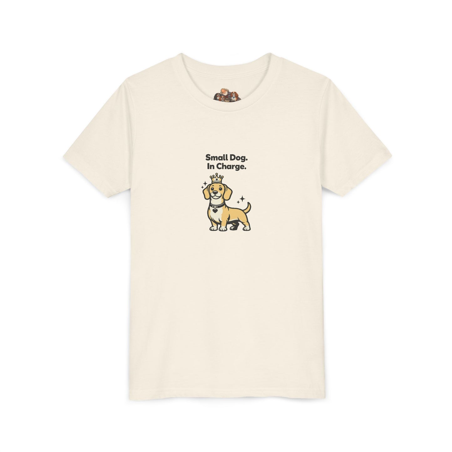 Small Dog. In Charge. -- Youth Dog Lover Tee