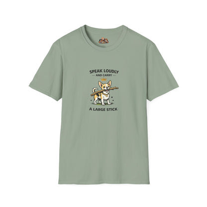 Speak Loudly And Carry A Large Stick  —  Soft-Color Minimalist Family Collection For Adult Dog Lovers