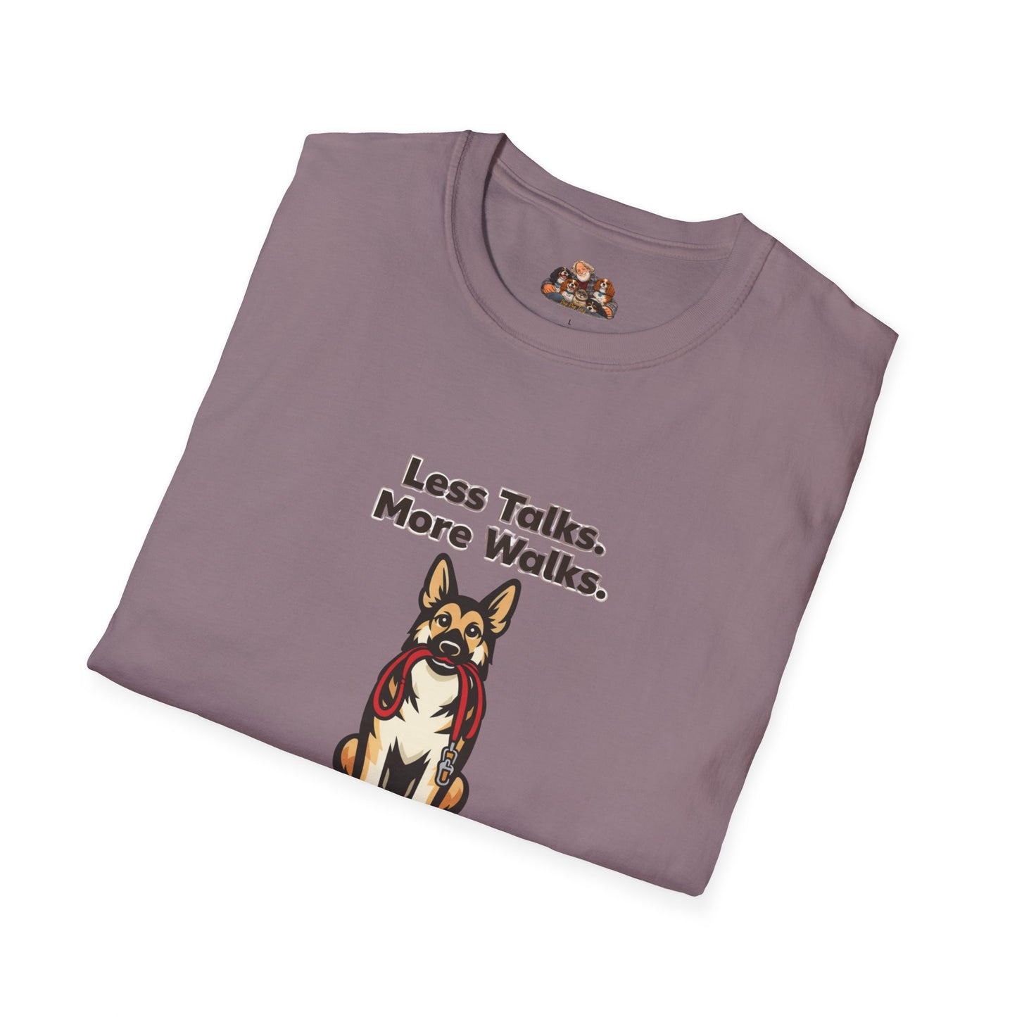 Less Talks. More Walks.  —  Soft-Color Minimalist Family Collection For Adult Dog Lovers