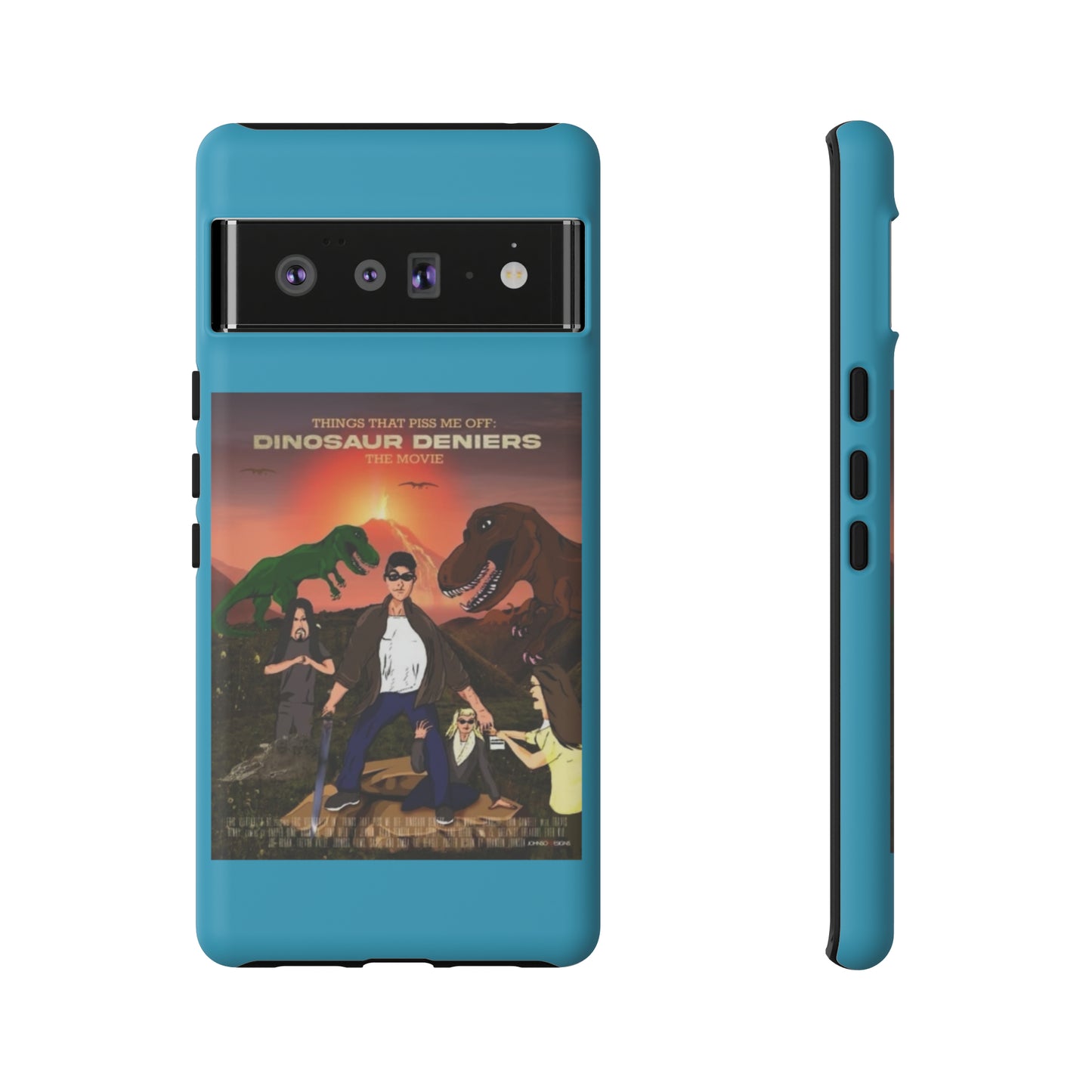 Dinosaur Deniers: The Movie Tough Phone Case (turquoise)