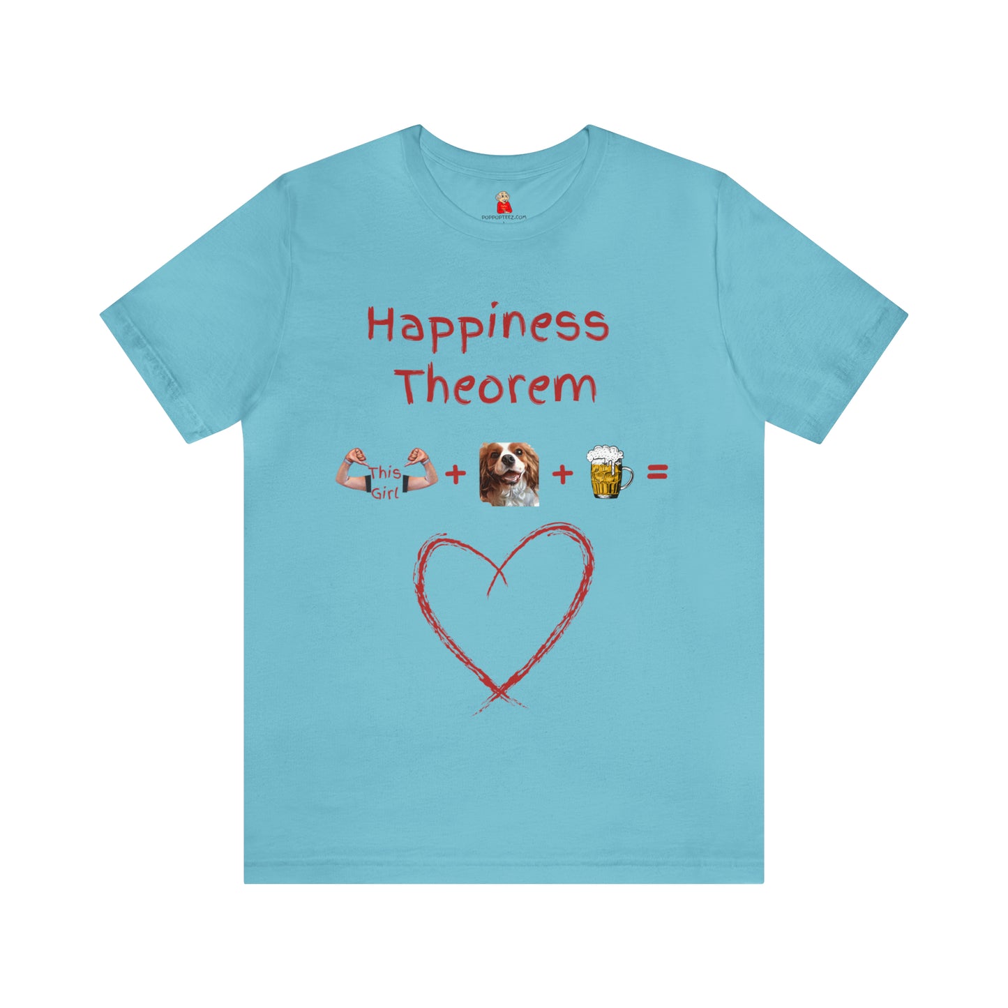 This Girl + Cavalier + Beer = Happiness Unisex Jersey Tee