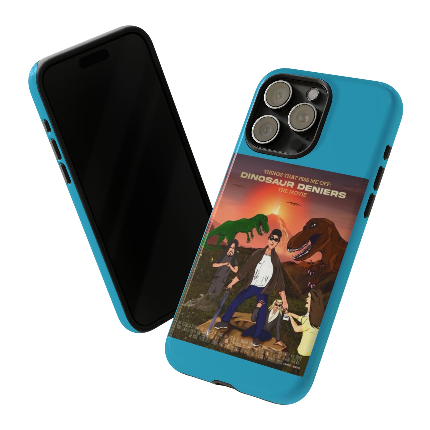 Dinosaur Deniers: The Movie Tough Phone Case (turquoise)