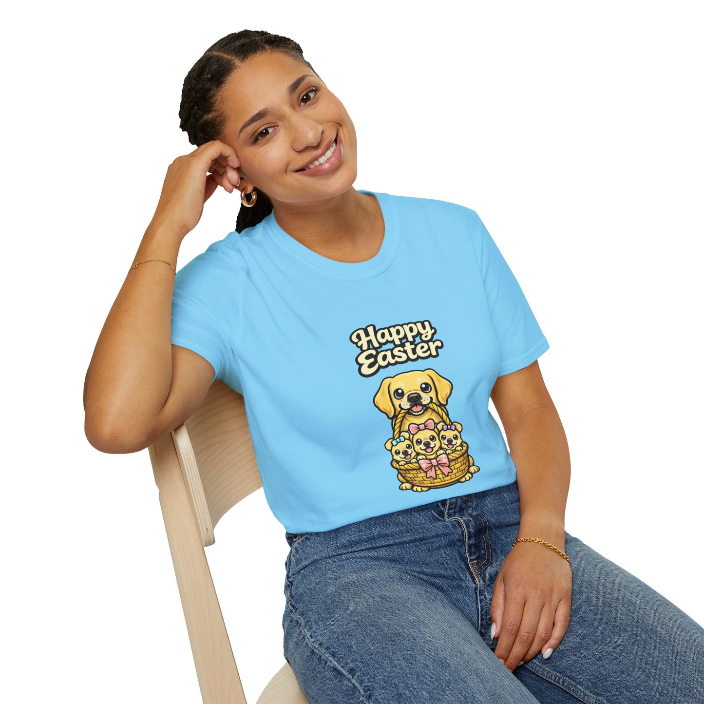 Yellow Labrador Family "Happy Easter"