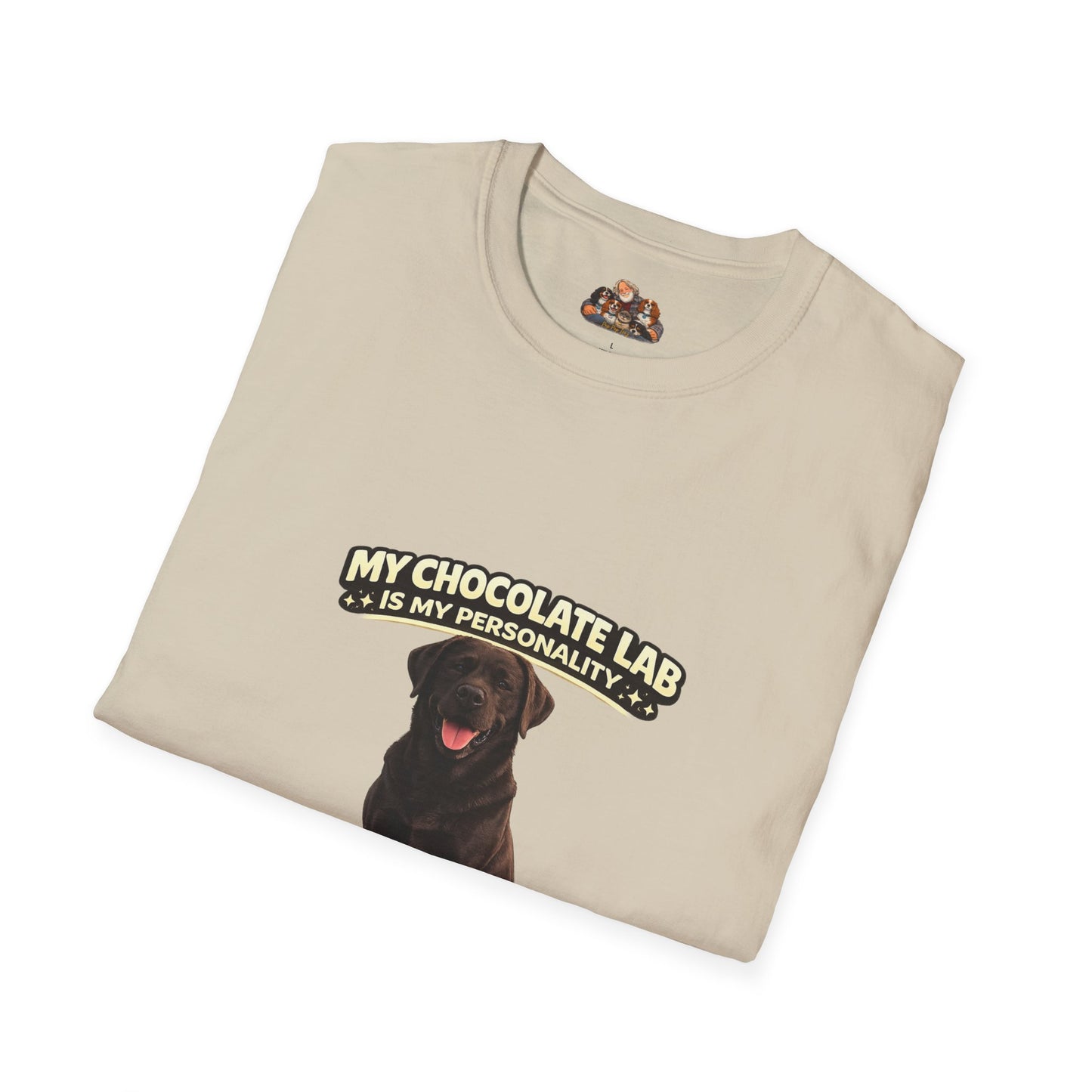 My Chocolate Lab is My Personality – Snack Driven. Love Powered – Personalized Custom Dog Breed Shirt