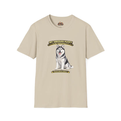 My Siberian Husky Is My Personality -- Personalized Dog Breed T-Shirt