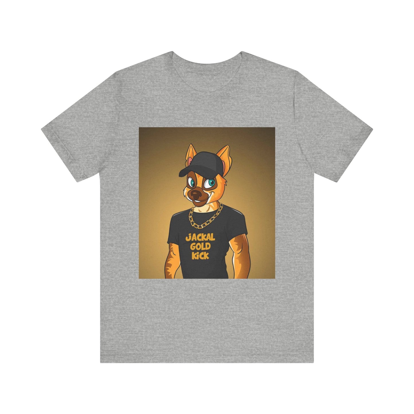 ‘Jackal Gold Kick’ Unisex Jersey Short Sleeve Tee