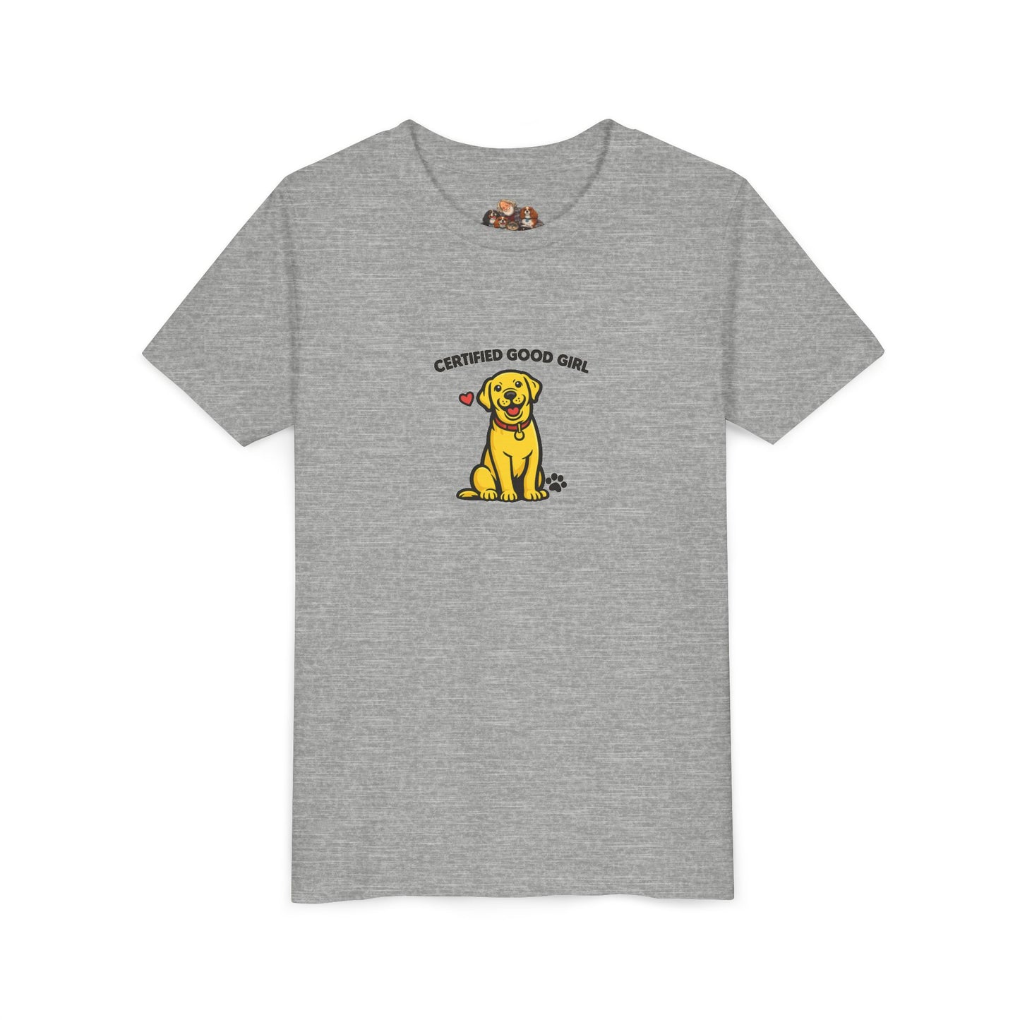 Certified Good Girl -- Youth Dog Lover Tee
