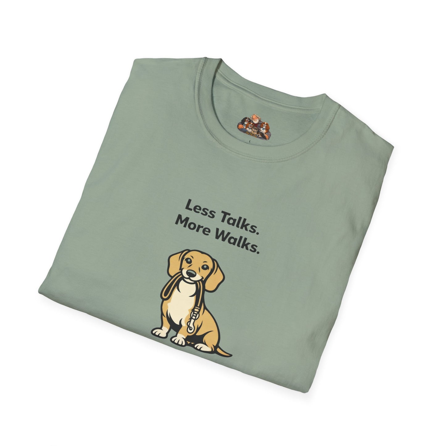 Beagle Less Talks. More Walks.  —  Soft-Color Minimalist Family Collection For Adult Dog Lovers