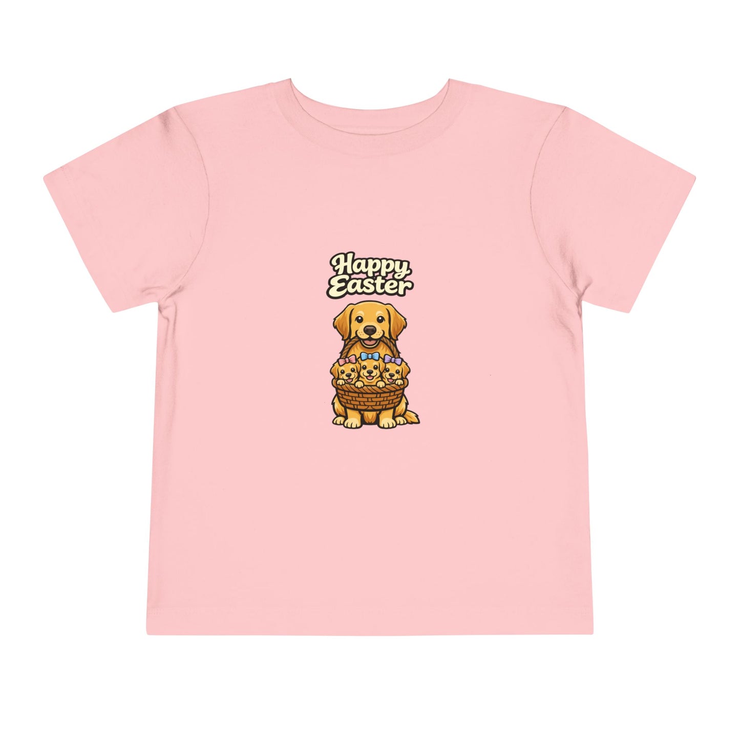 Golden Retriever Family Happy Easter -- Toddler Dog Lover Tee