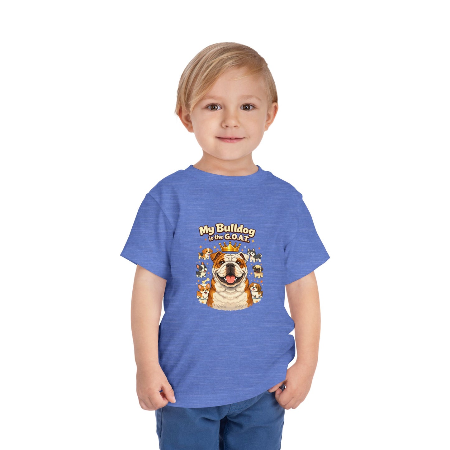 Let your toddler show their pride -- "My Bulldog is the G.O.A.T." – Toddler T-Shirt