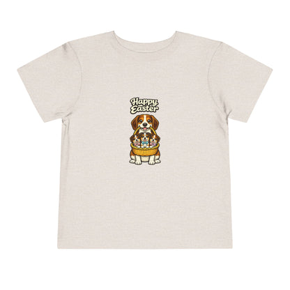 Beagle Family Happy Easter -- Toddler Dog Lover Tee