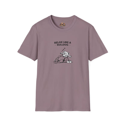 Relax Like A Bulldog  —  Black And White Minimalist Family Collection For Adult Dog Lovers