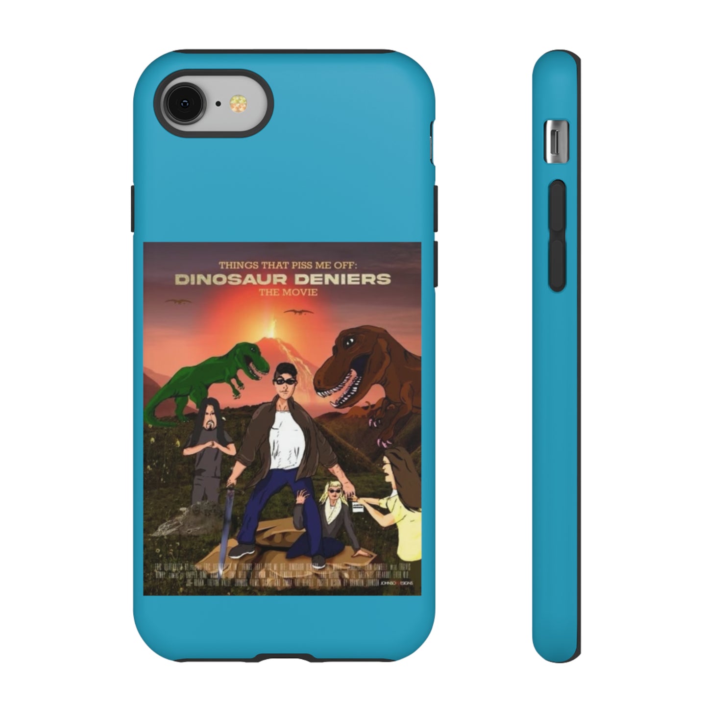 Dinosaur Deniers: The Movie Tough Phone Case (turquoise)