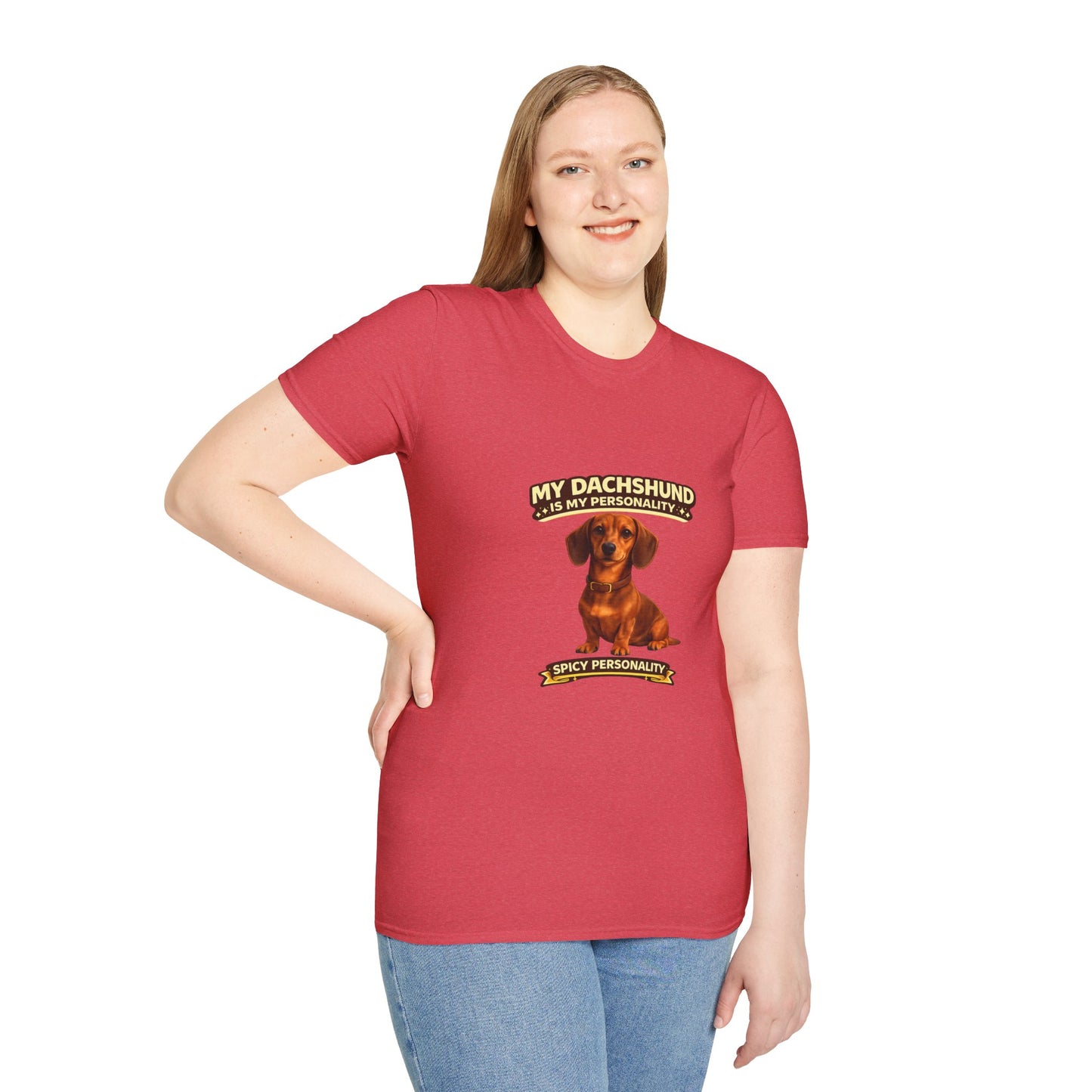 My Dachshund Is My Personality – Spicy Personality  – Personalized Dog Tee