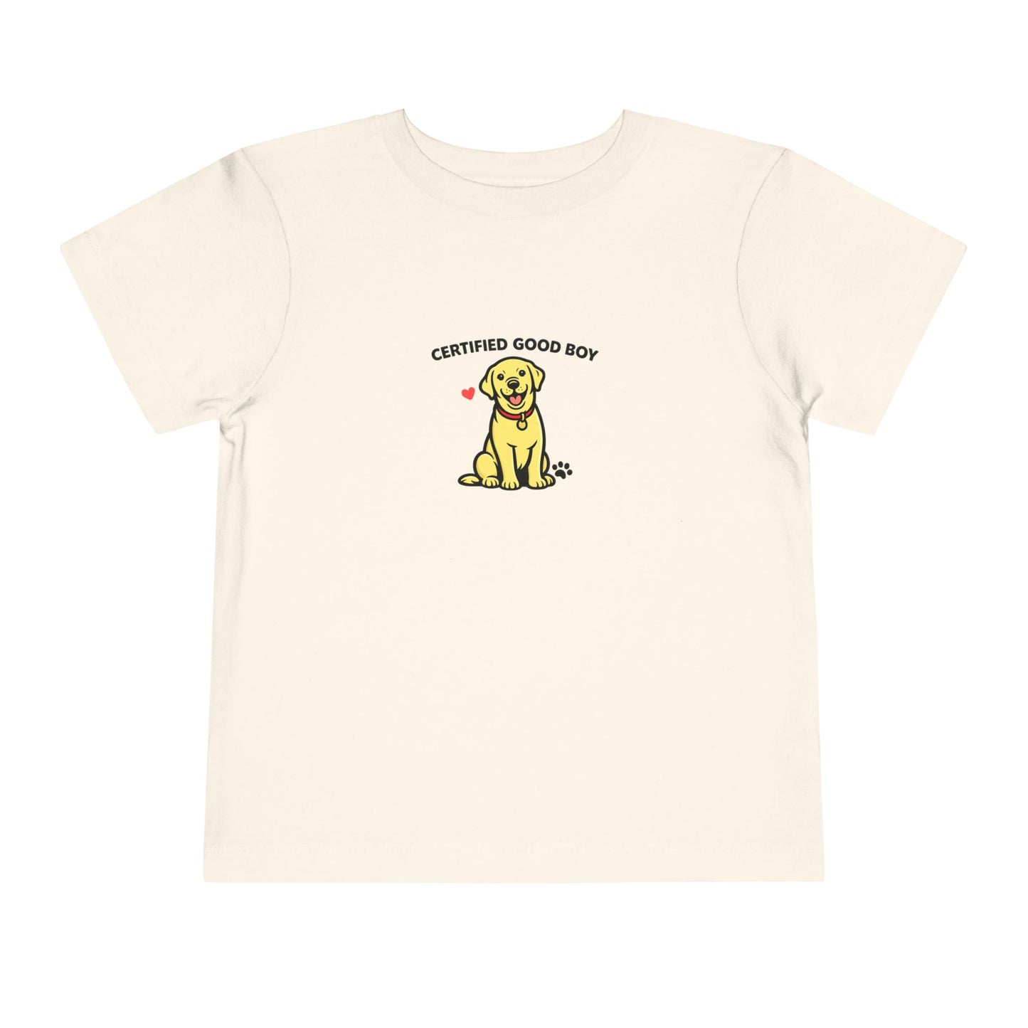 Certified Good Boy-- Toddler Dog Lover Tee