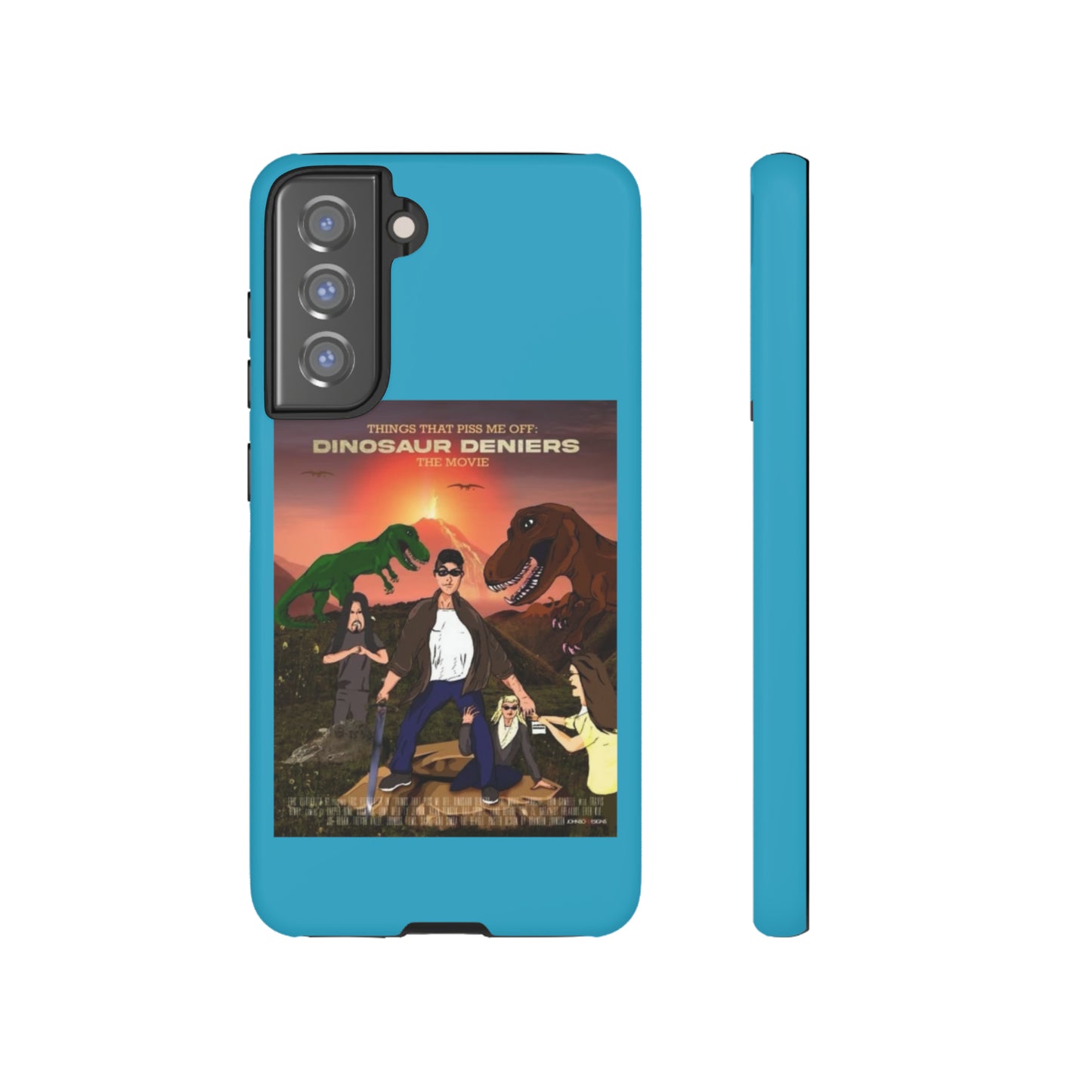 Dinosaur Deniers: The Movie Tough Phone Case (turquoise)