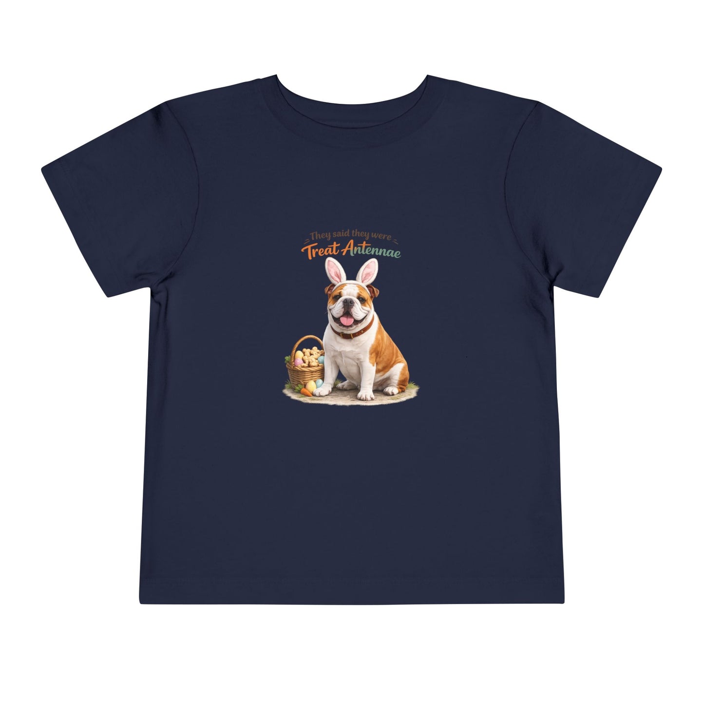 Bulldog Treat Antennae™ -- Toddler Dog Lover Tee