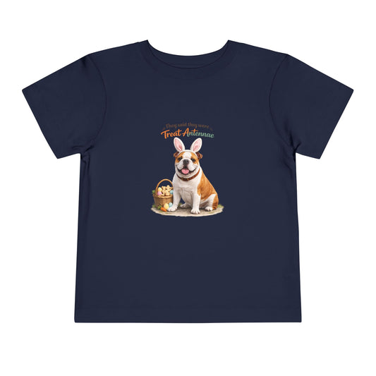 Bulldog Treat Antennae™ -- Toddler Dog Lover Tee
