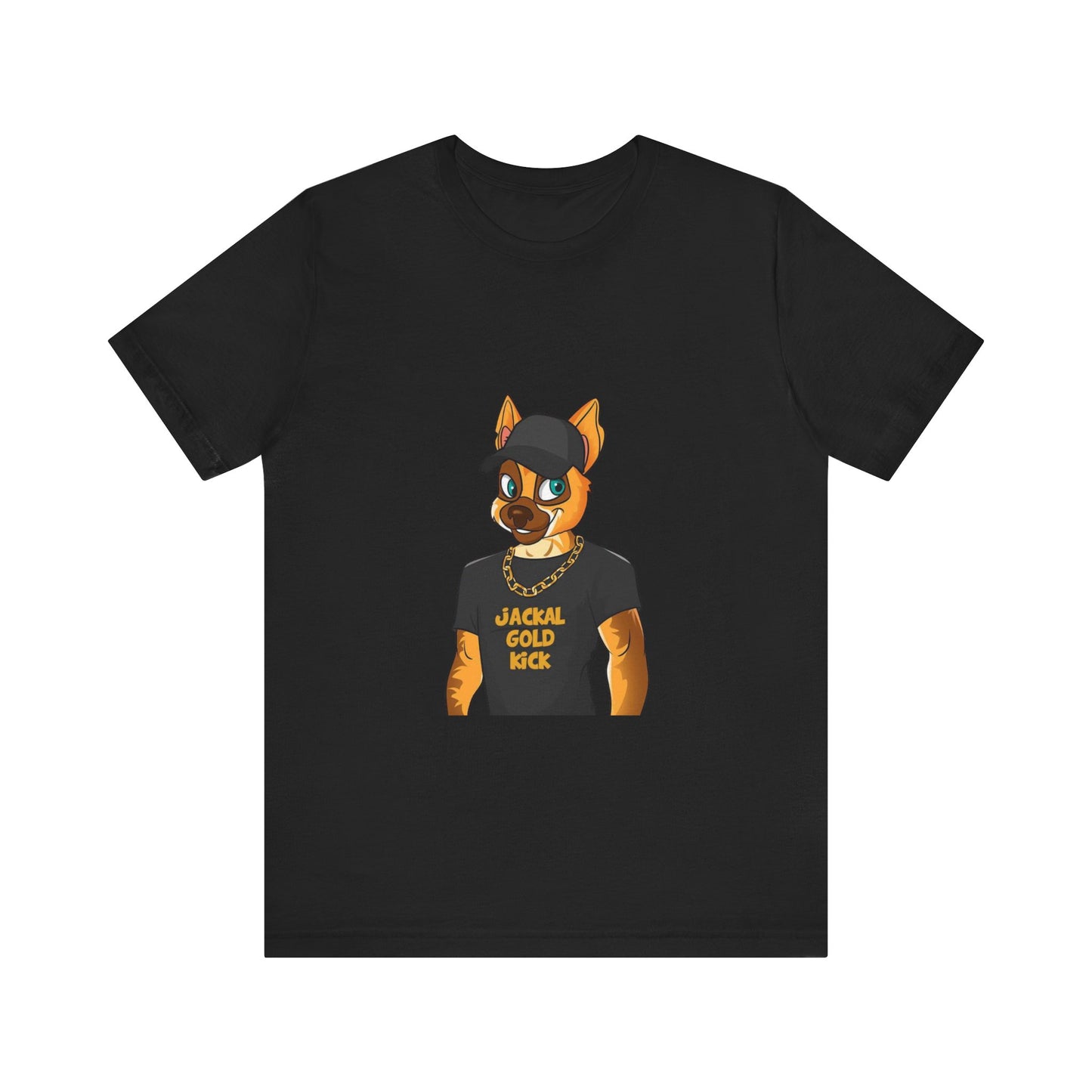 ‘Jackal Gold Kick’ Unisex Jersey Short Sleeve Tee