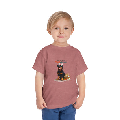 Rottweiler Treat Antennae™  -- Toddler Dog Lover Tee