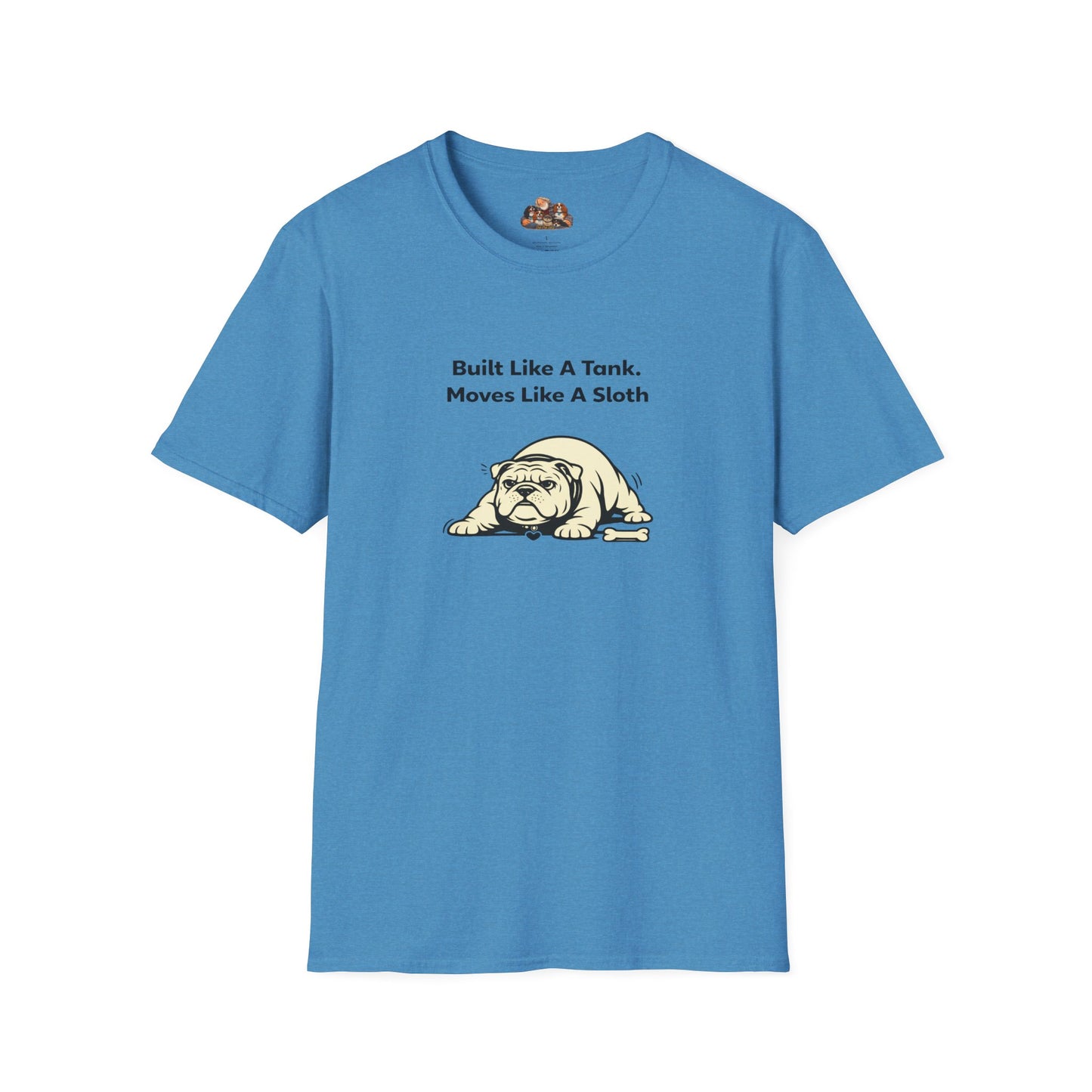 Built Like A Tank. Moves Like A Sloth.  —  Soft-Color Minimalist Family Collection For Adult Dog Lovers