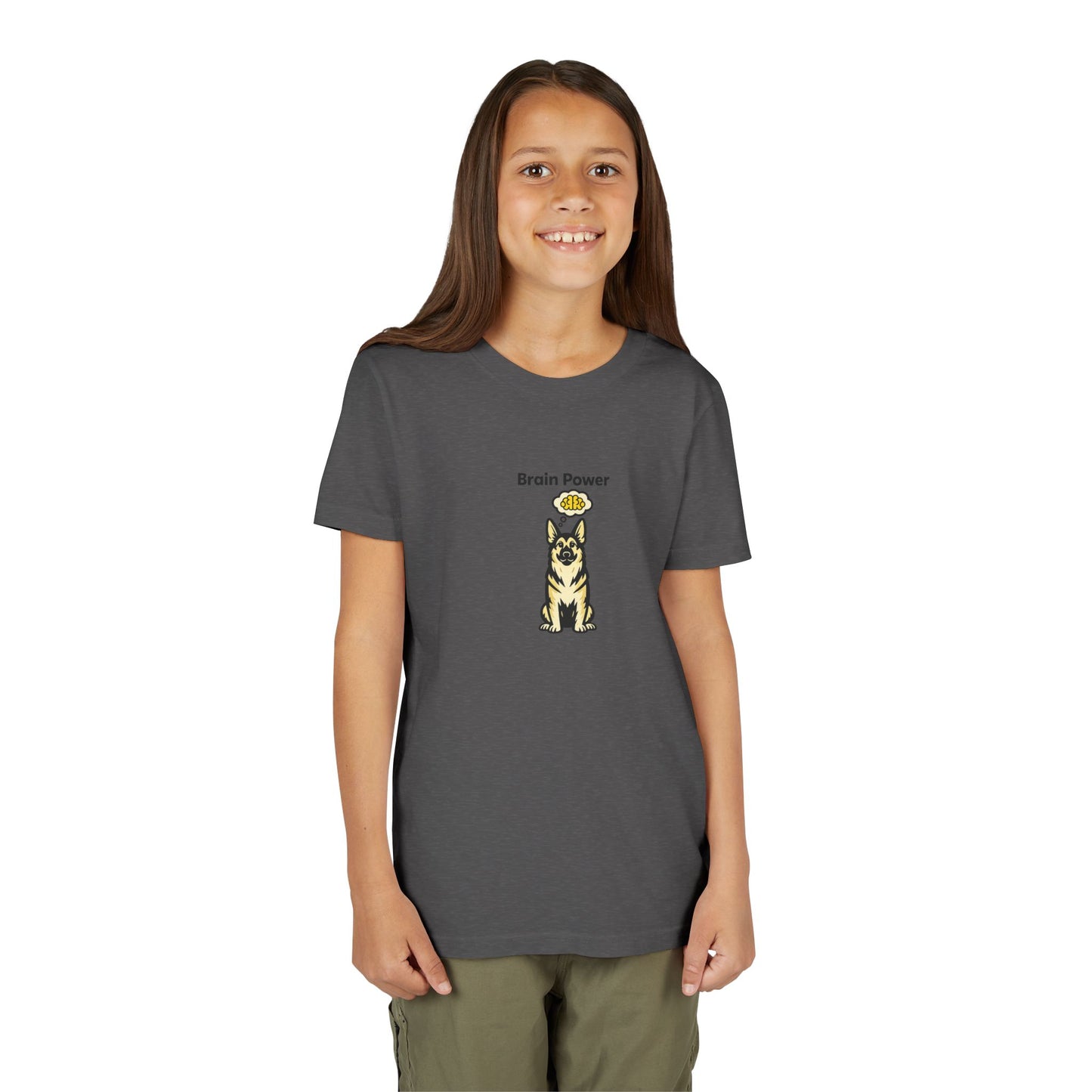 Brain Power -- Youth Dog Lover Tee