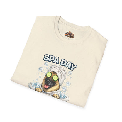 Spa Day No Days Off – Personalized Dog Spa T-Shirt – Paw Spa Days Remembered