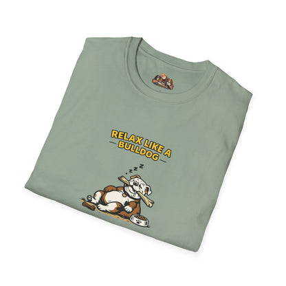 Relax Like A Bulldog  —  Soft-Color Minimalist Family Collection For Adult Dog Lovers