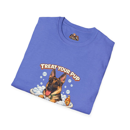 Bath Time Survivor – Personalized Dog Spa T-Shirt – Paw Spa Days Remembered