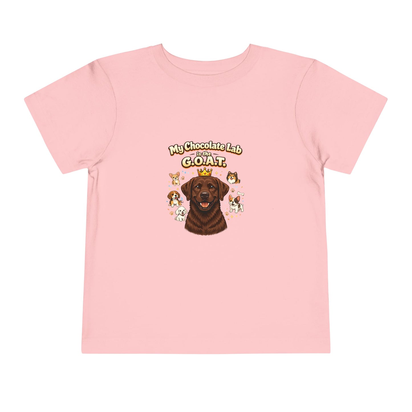 Let your toddler show their pride -- "My Choclolate Lab is the G.O.A.T." – Toddler T-Shirt
