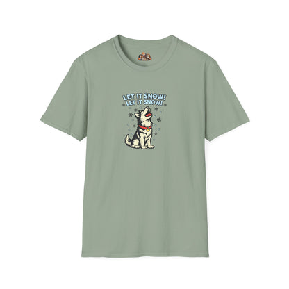 Let It Snow ! Let It Snow!  —  Soft-Color Minimalist Family Collection For Adult Dog Lovers