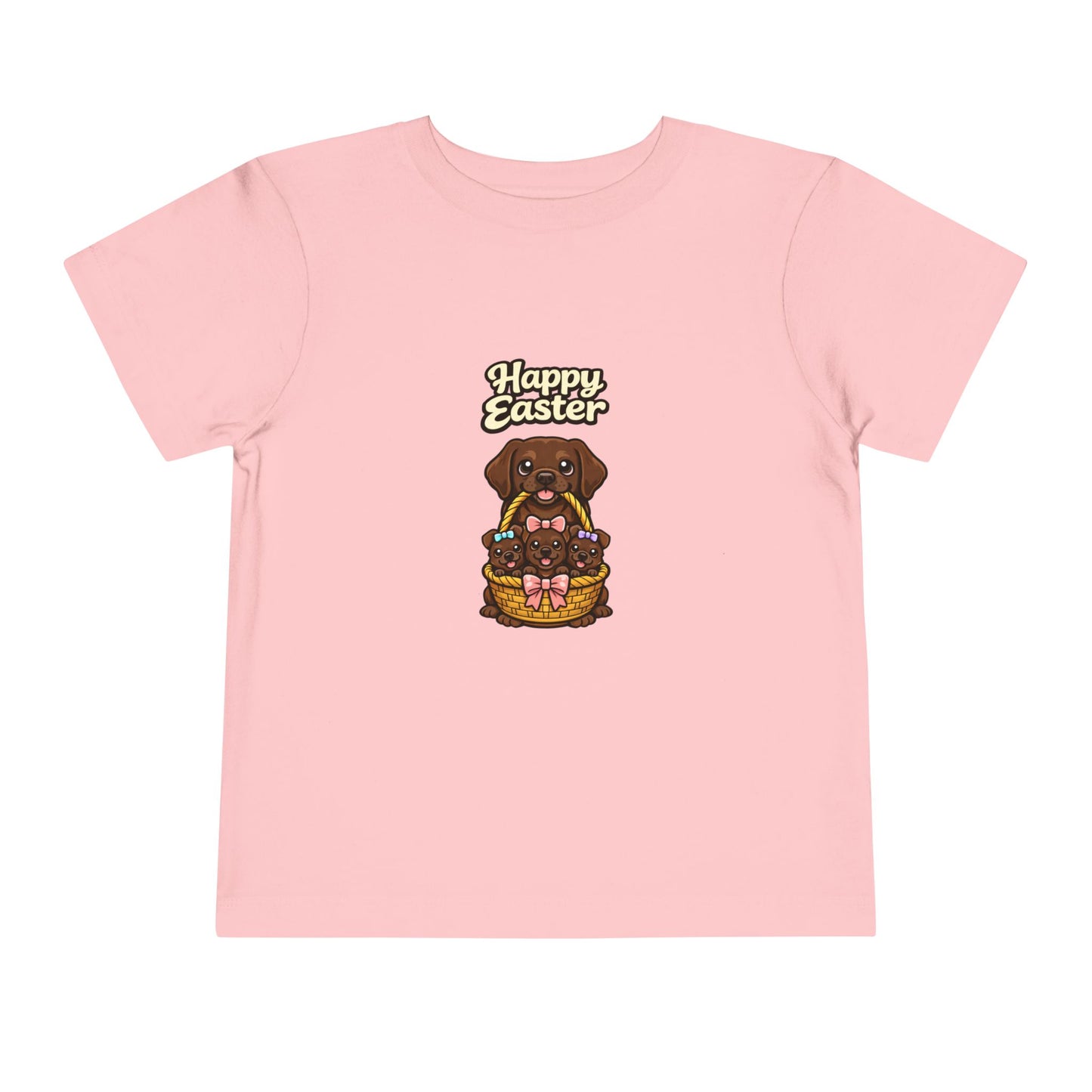 Chocolate Labrador Retriever Family Happy Easter -- Toddler Dog Lover Tee