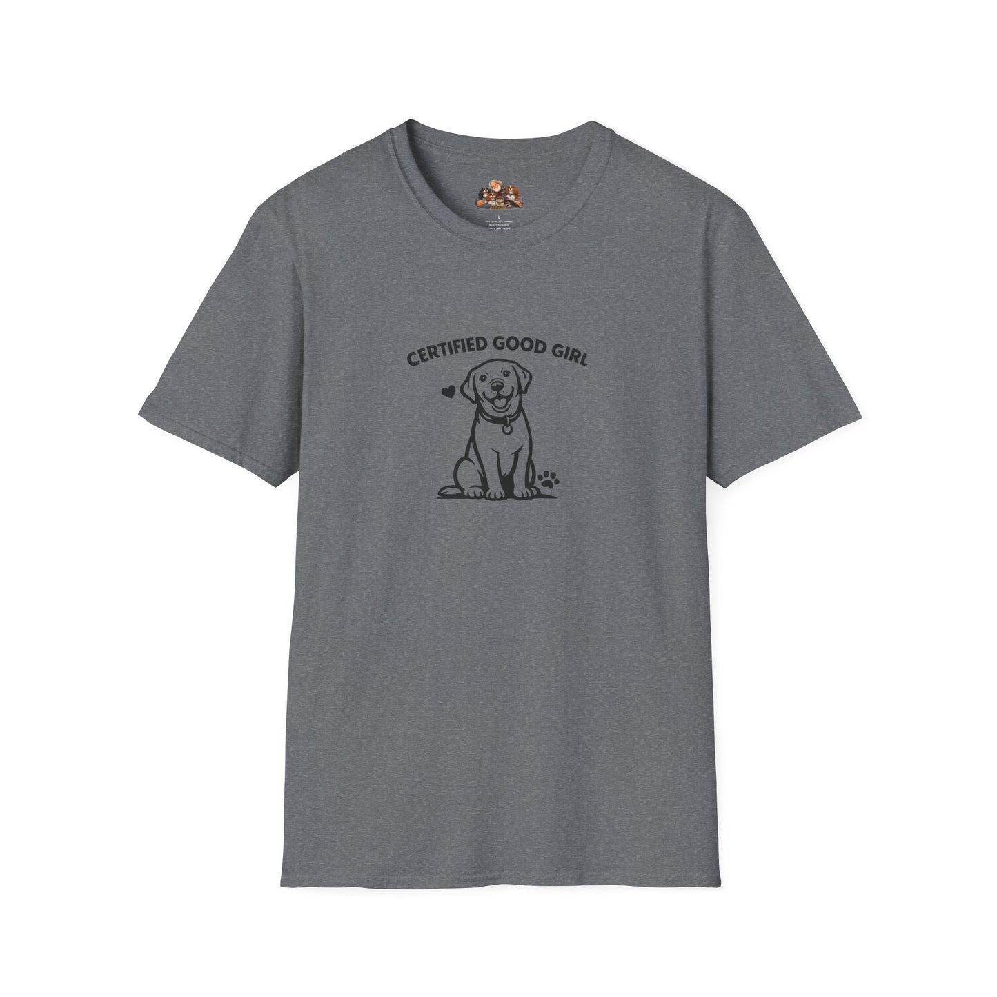 Certified Good Girl —  Black And White Minimalist Family Collection For Adult Dog Lovers