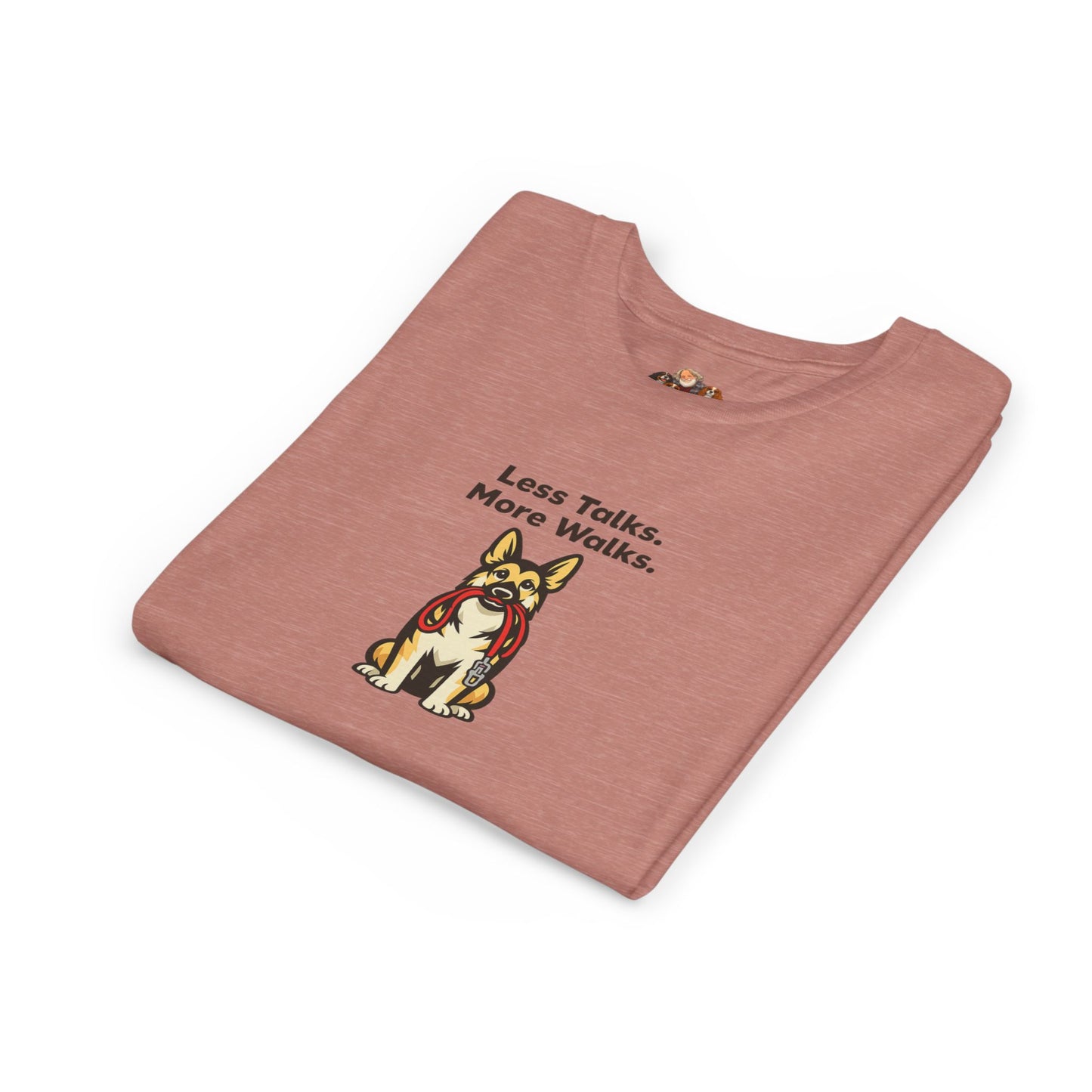 Less Talks. More Walks. -- Youth Dog Lover Tee