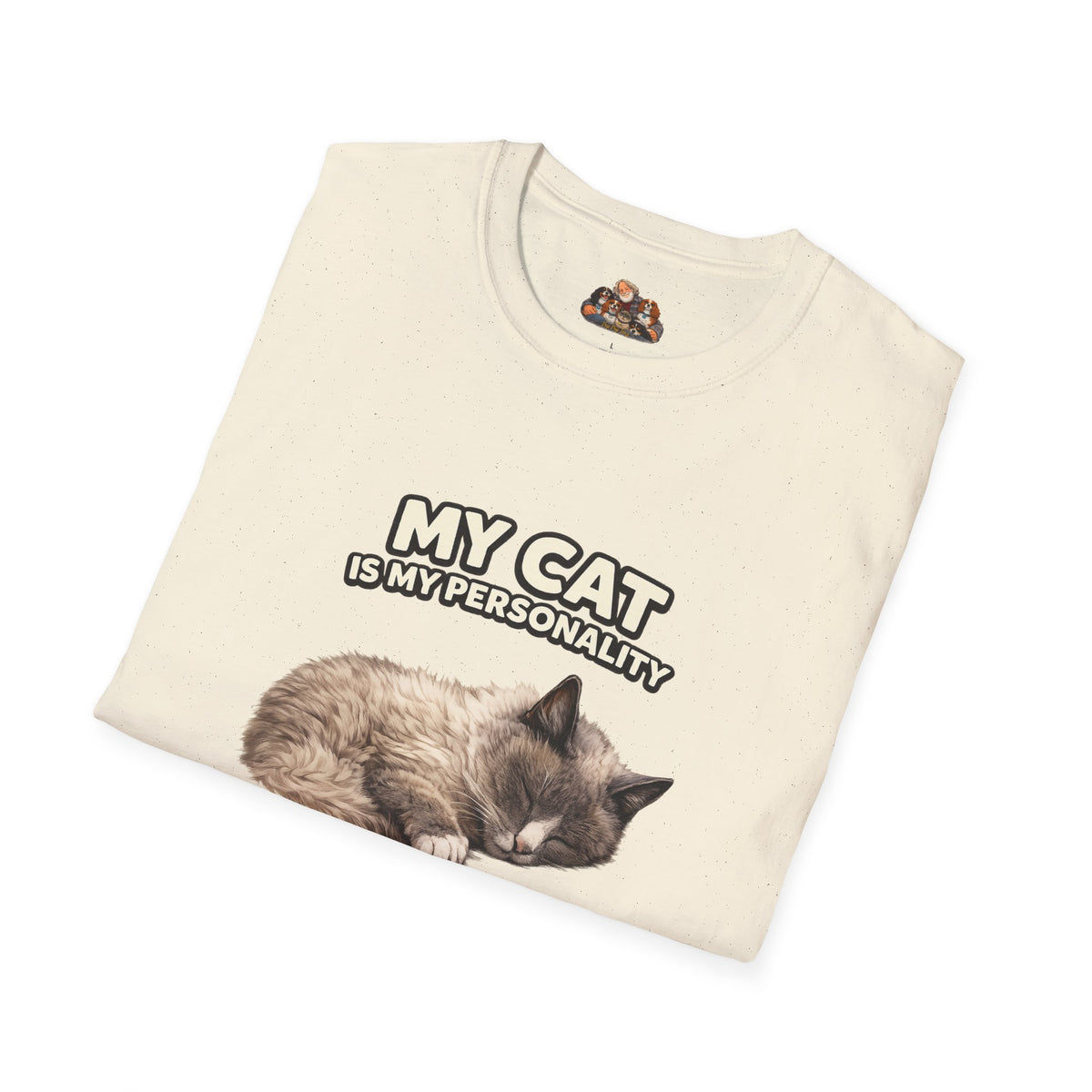 My Cat Is My Personality – "The Gentle Presence" – Personalized Custom Cat Shirt