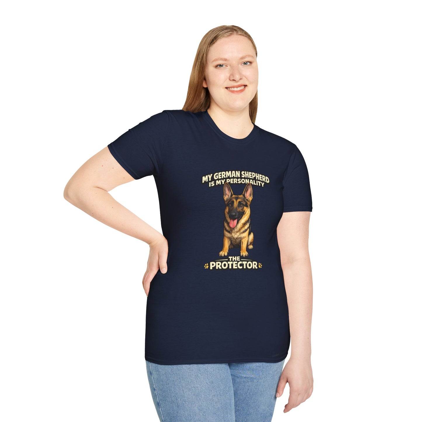 My German Shepherd Is My Personality -- The Protector -- Personalized Dog Breed Tee