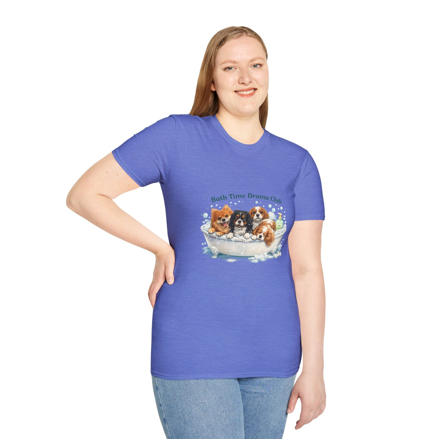 Bath Time Drama Club – Personalized Dog Spa T-Shirt – Paw Spa Days Remembered