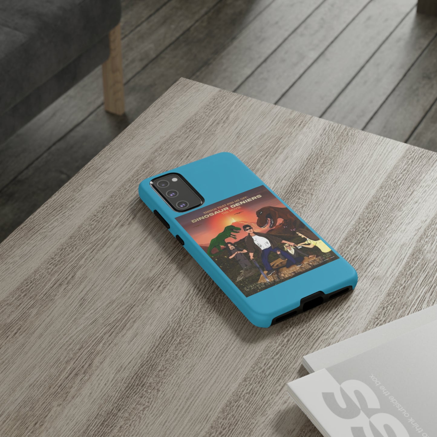 Dinosaur Deniers: The Movie Tough Phone Case (turquoise)