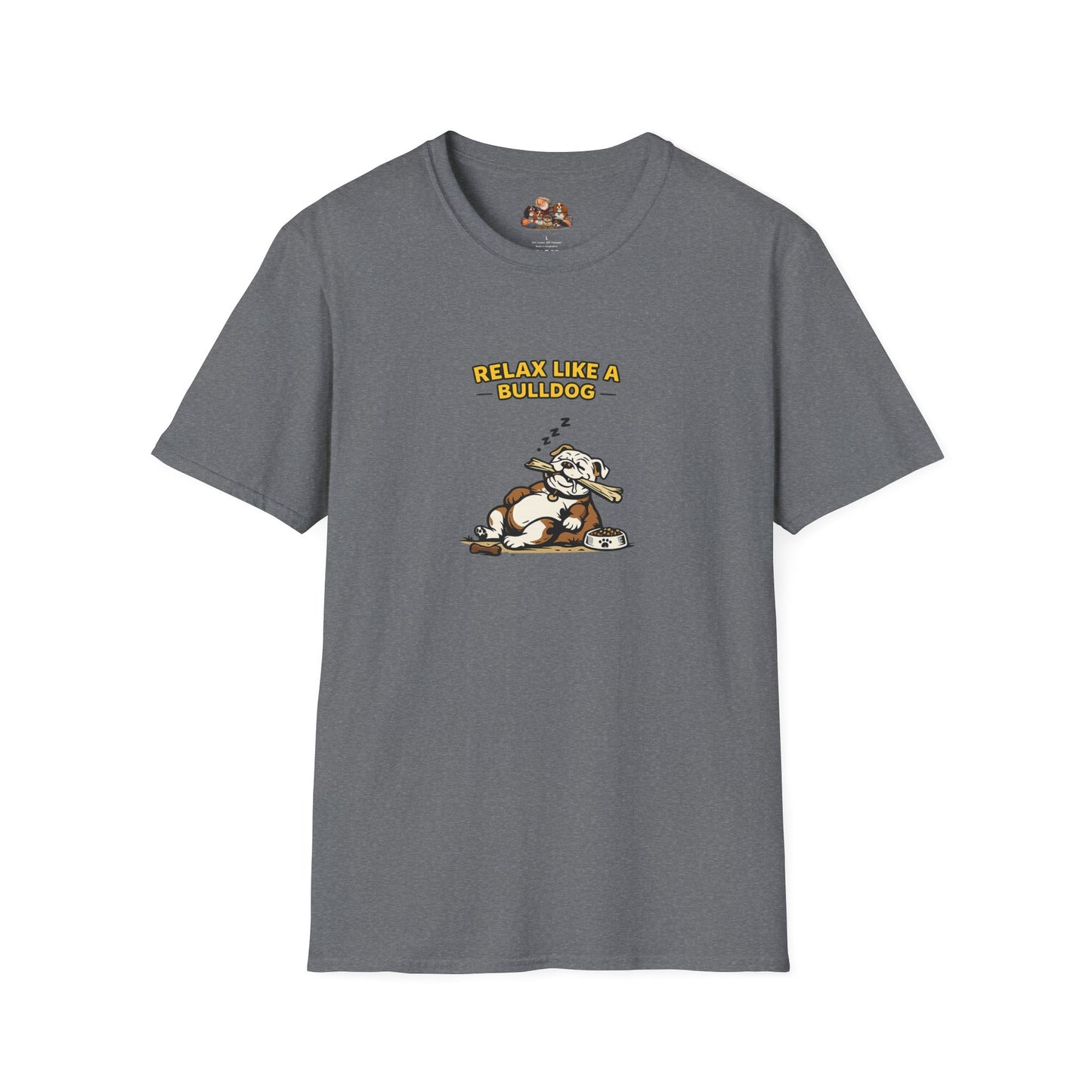 Relax Like A Bulldog  —  Soft-Color Minimalist Family Collection For Adult Dog Lovers