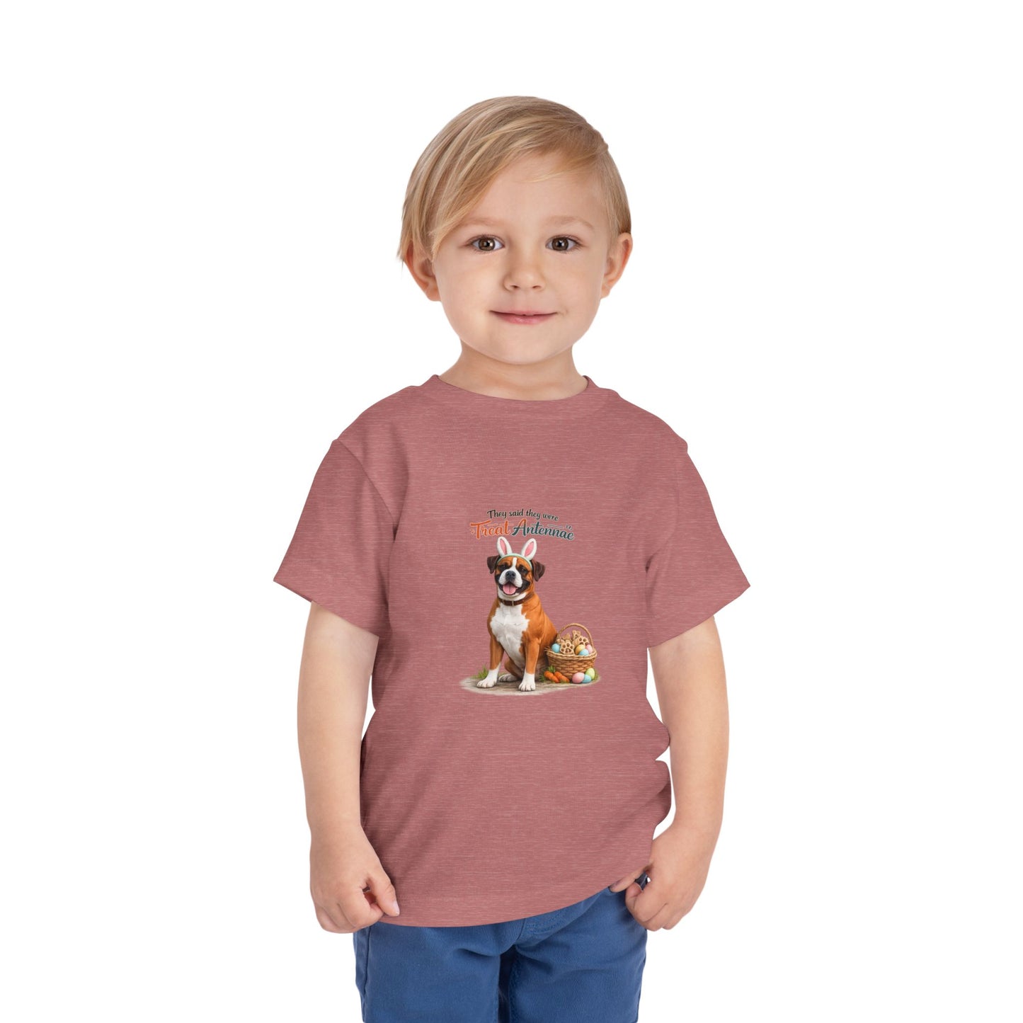 Boxer Treat Antennae™ -- Toddler Dog Lover Tee